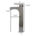 thumbnail image 5 of Contempo Living Inc Lewis Style Stainless Steel Square Design Polished Chrome Solid Brass Single Hole Lever Bathroom Vanity Lavatory Faucet, 5 of 5