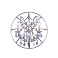 thumbnail image 1 of Elegant Lighting Geneva 21" 3 Light Royal Crystal Wall Sconce, 1 of 1