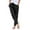 Black, variant on Women’s Casual Tapered Pants with Back Elastic Waist and Pockets for Everyday Comfort
