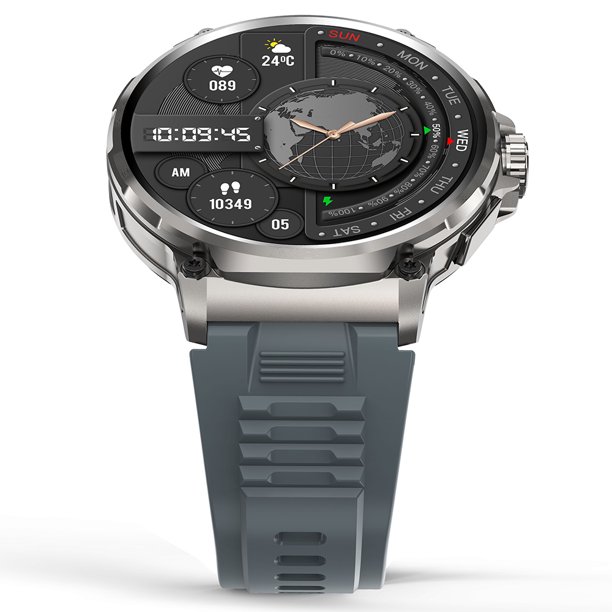 Abanopi Reloje inteligente, 400 modos de reloj Bt reloj reloj tiempo Ip68 Modos de tiempo impermeable Llamar a hombres Bt Call Watch Bt5.0 400 Hombres Mujeres Pantalla de 1,85 pulgadas