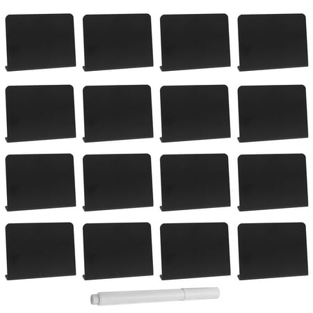 

Mini Chalkboard Sign Buffets Name Tags Food Labels Erasable Pen Portable Tables
