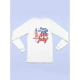 thumbnail image 3 of 4Th July Flag Fireworks Long Sleeve Toddler -Image by Shutterstock,  4 Toddler, 3 of 4