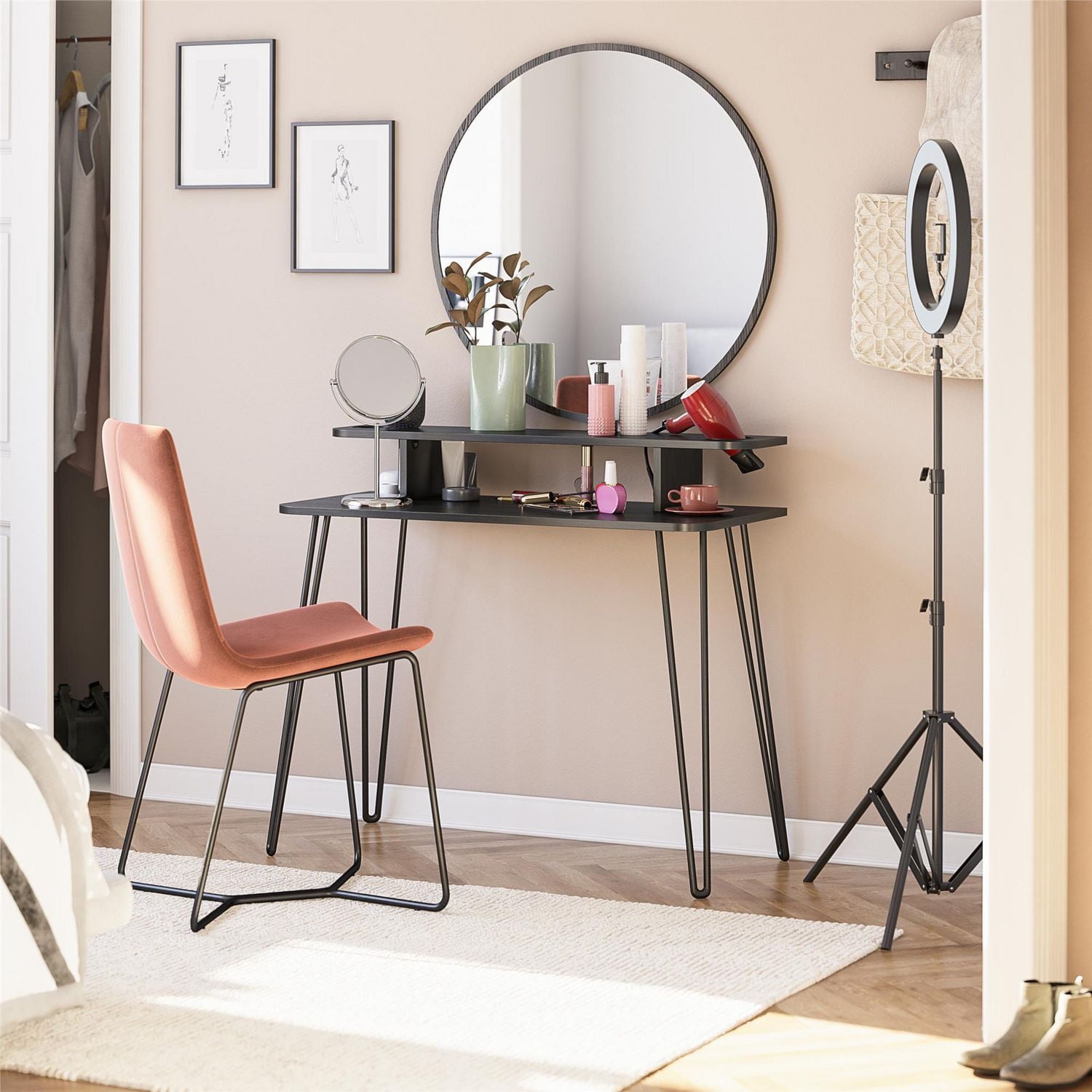 Novogratz Kimberly At Home Vanity, White