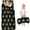 Unicorn and Green Black Pattern, variant on Unicorn and Bow Pink Pattern Teens Toddler Nap Mat with Pillow, Sleeping Mat Bag for Preschool Daycare 59"x22"
