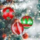 thumbnail image 4 of 6/24 piezas de adornos de bolas de Feliz Navidad, bolas pintadas para árbol de Navidad, colgantes para colgar, decoración para fiestas de Año Nuevo, suministros para festivales, 4 of 5