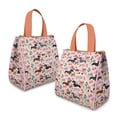 thumbnail image 2 of Dachshund and Flower Insulated Lunch Bag for Women & Adults,Large Portable Soft Cooler Lunch Bag,Thermal Food Storage Tote with Pearl Cotton,8.66L,8.75x5.75x9.5 Inch, 2 of 6
