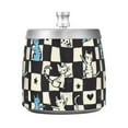 thumbnail image 7 of Yayeee Ashtray with Lid for Cigarette Smokeless Stainless Steel Home Ash Holder, Blue and White Cat, 7 of 7