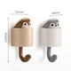 thumbnail image 4 of Ganchos de ardilla invisibles grises, soporte para llaves de paraguas, ganchos de pared autoadhesivos montables para abrigo, sombrero, decoración de pared para teléfono móvil, 4 of 5