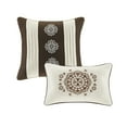 thumbnail image 4 of Home Essence Dennie 16 Piece Jacquard Complete Bedding Set With 2 Sheet Sets, Cal King, Brown, 4 of 23