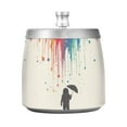 thumbnail image 7 of Yayeee Ashtray with Lid for Cigarette Smokeless Stainless Steel Home Ash Holder, Black Astronaut, 7 of 7