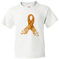 thumbnail image 3 of Inktastic Leukemia Awareness with Orange Ribbon Made of Hearts Youth T-Shirt, 3 of 5