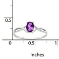 thumbnail image 2 of Primal Gold 14 Karat White Gold Amethyst Birthstone Ring, 2 of 4