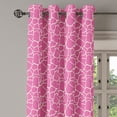 thumbnail image 3 of Ambesonne Hot Pink Grommet Curtain, Abstract Giraffe Skin, 50" x 63", White Pink, 3 of 6
