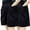 Black, variant on Audhol Cotton Shorts for Woman, 2 Piece Set of Slim Fit Pure Cotton Sports Shorts Summer Women's Loose High Waisted Jacket Mid Length Pants Casual Wide Leg Shorts Shorts for Women A L