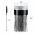 thumbnail image 2 of Xiao Hua 100Pcs purple disposable eyelash brush, makeup eyebrow brush, crystal rod eyelash brush, 3.9in, 2 of 4