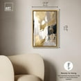 thumbnail image 5 of Sahara Canvas Timeless Abstract Wall Art by Art Remedy, Gold Frame, 16" x 24", 5 of 7