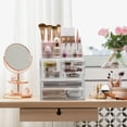 thumbnail image 5 of Sorbus 3-Piece Clear Makeup Organizer - Detachable Jewelry & Cosmetic Tower for Vanity & Countertop, 5 of 7