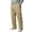 Khaki, variant on Men's Leisure Straight Leg Zipper Jogging Trousers, Casual Running Pants for Gym, Outdoor and Street Style,Black,L