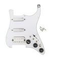 thumbnail image 1 of Pieza de repuesto para guitarra Hugo precableado cargado pastillas SSH placa raspadora duradera Blanco, 1 of 10