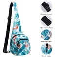 thumbnail image 4 of Small Sling Bag for Women Crossbody Backpack Hiking Travel Daypack Chest Bag Lightweight Shoulder Bag, 4 of 7