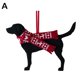 thumbnail image 3 of Adornos colgantes navideños de perro labrador retriever, árbol de Navidad, colgantes de perro 2D para decoración navideña, decoración del hogar, regalos de Navidad, 3 of 5