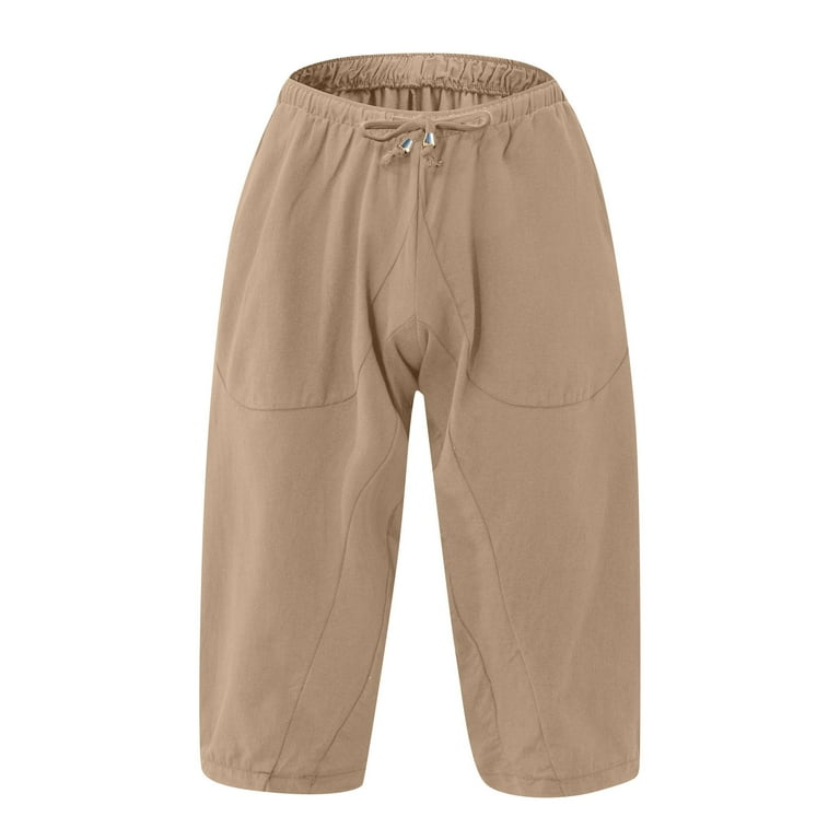 Biziza Men's Long Shorts Knee Length Loose Athletic Basic