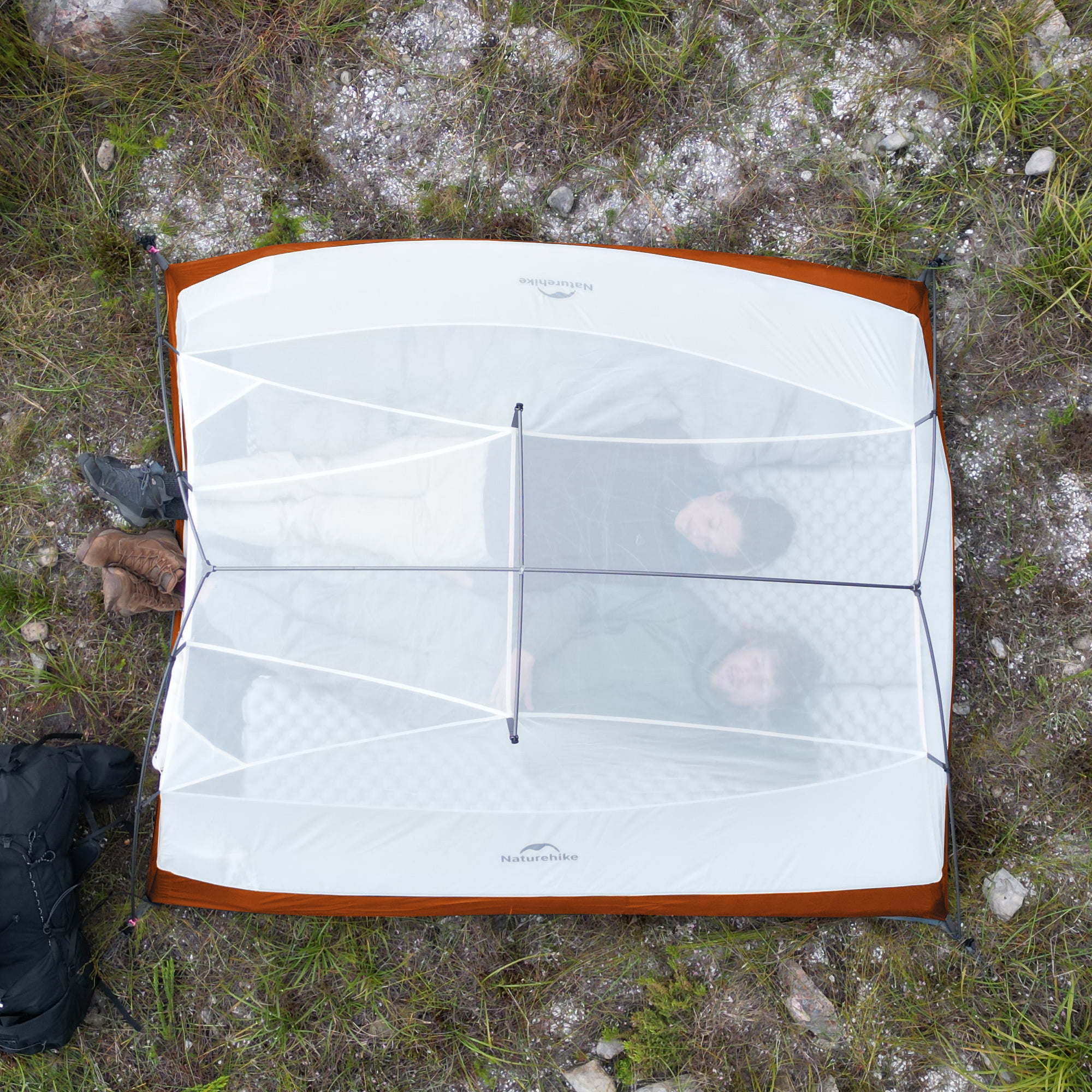 Naturehike Cloud-Up 2 Person Tent Lightweight Backpacking Tent with Footprint - Free Standing Ultralight Camping Hiking Backpack Tents Two Person Tent