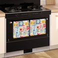 thumbnail image 3 of 2 Pcs Pioneer Flower Floral Print Pattern Kitchen Towels, Funny Microfiber Dish Towel Set, 18" X 26" Tea Towels, 3 of 6