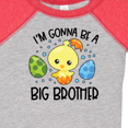 thumbnail image 4 of Inktastic Easter I'm Gonna Be a Big Brother with Green and Blue Eggs Boys Baby Bodysuit, 4 of 5
