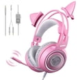 thumbnail image 1 of Auriculares para juegos SOMIC G951s Pink con micrófono para PS4, Xbox, PC y más, 1 of 8