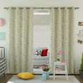 thumbnail image 1 of Quality Home Room Darkening Bunny Print 2 Panel Curtain Set 63" Length, 1 of 4