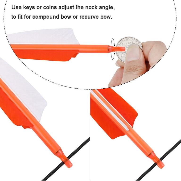 Flèches Carbone Pour Arc - 30 Pouces - SP300 à 600 - Empenne Caoutchouc - 6/12 Pcs