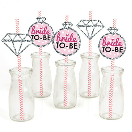Bride To Be Paper Straw Decor Bridal Shower Classy