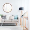 thumbnail image 2 of Miroir Rond en MDF Brun Naturel 22 Pouces, 2 of 2