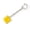 Yellow, variant on Yellow Yellow Glowing Button Stress Relief Toy Keychain Press And Release Decompression Tool With Light Up For Fidgeting