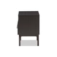 thumbnail image 5 of Baxton Studio Ashfield Mid-Century Modern Espresso Brown Finished Wood Nightstand, 5 of 8