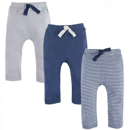UPC: 0660168685596 | Touched by Nature Baby and Toddler Boy Organic Cotton Pants 3pk  Blue Cream  18-24 Months