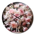 thumbnail image 2 of Designart "Romantic Impression of a Pink Wreath I" Floral Oversized Wall Clock, 2 of 5