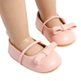 thumbnail image 2 of LYHaoo Girls Sandals Baby Sandals For Soft Sole Walking Shoes With Bow Design Comfortable Casual First For Girls And Boys 0 18 Months Sizes 5 Toddlers(6-12 Months), 2 of 7