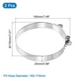 thumbnail image 2 of 2Pack T-Bolt Hose Clamps, 162-174mm/6.38"-6.85" ID Range, Stainless Steel Radiator Hose Clamp Intake Clamp, 2 of 4