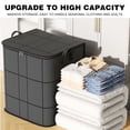 thumbnail image 4 of Large Capacity Comforter Storage Bag With Reinforced Handles Zipper Closure Foldable Bedding Organizer For Blankets Clothes Wardrobe Under Bed Home Storage Moving And Seasonal Organization, 4 of 9