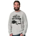 thumbnail image 5 of Great Indoors Couch Potato Gamer Nerd Men's Long Sleeve Tee T Shirt Brisco Brands S, 5 of 6