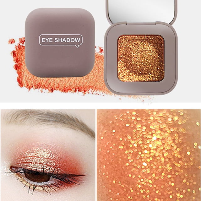 SIfdSeng Eyeshadow Tray Super Fire Monochrome Eyeshadow Pearlescent Student Glitter Anti Glitter Mashed Potatoes Physicians Formula Eyeshadow