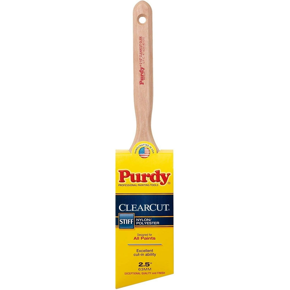 Purdy 144152125 Clearcut Series Glide Angular Trim Paint Brush, 21/2