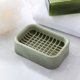 thumbnail image 4 of Jabonera de baño de doble capa, 3 uds., jabonera de cocina, cepillo de drenaje, soporte de esponja, caja de plástico BRI Rojo Verde, 4 of 5