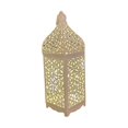 thumbnail image 4 of Farol decorativo de estilo retro, farol de mesa con luces de hadas, paisaje de pared. M blanco, 4 of 9
