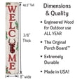 thumbnail image 3 of My Word! Welcome Deer Buffalo Plaid Winter Porch Board Welcome Sign & Porch Leaner for Front Porch Deck Patio or Wall - Indoor Outdoor Farmhouse Rustic Vertical Home Decor 8"x46.5", 3 of 5