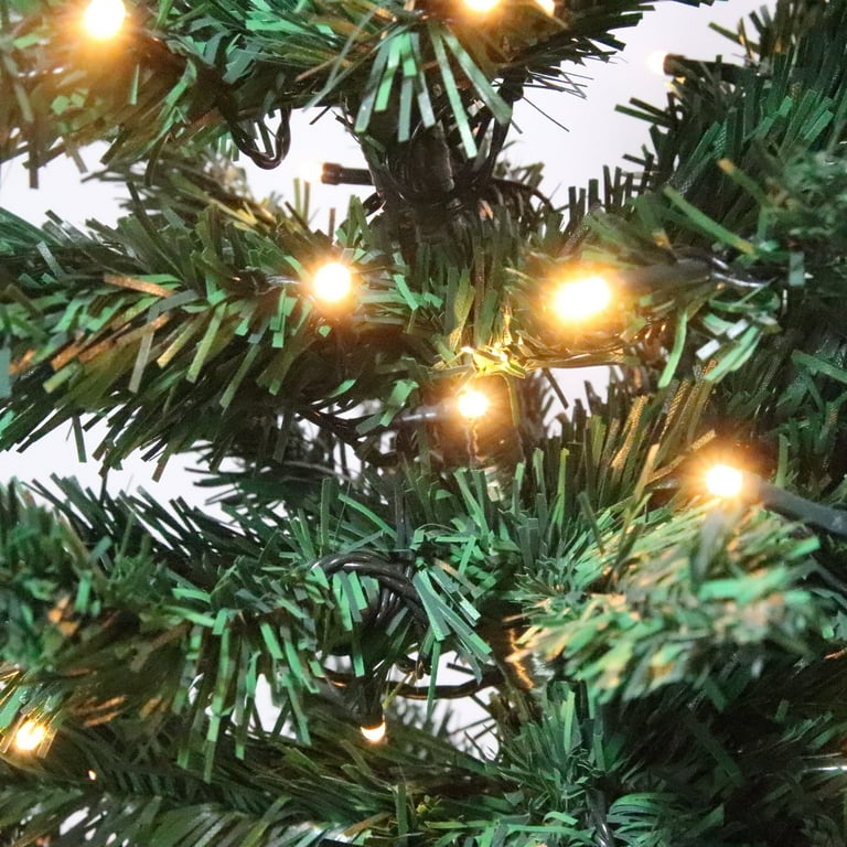 Fraser Hill Farm 6.5-Ft Slim Flocked Artificial Christmas Tree – Snowy Pine Look, Unlit, Perfect For Small Spaces & Cozy Holiday Vibes