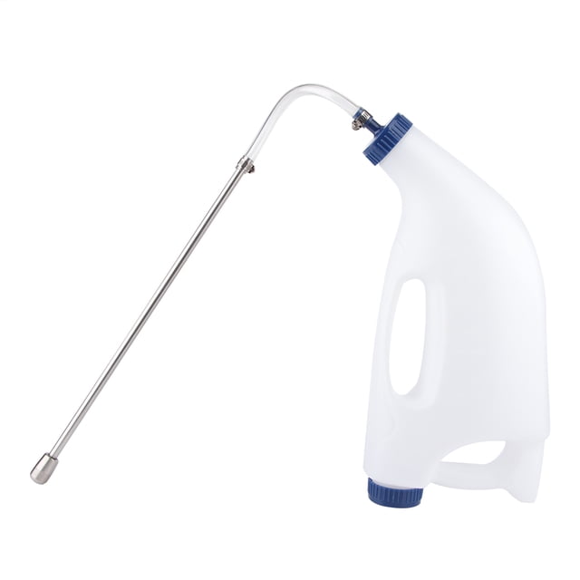 Accesorio de botella de leche de medicina de agua de alimentación de vaca de ternero de animales de granja de acero inoxidable 4L