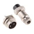 thumbnail image 3 of Empareje El Conector Del Alambre De La Aviación Del Metal Del Panel Femenino Impermeable Del Par GX16 3Pins, 3 of 6